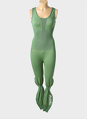 Salopetă-pantalon fără mâneci fără mâneci verde LES POULETTES FITNESS femeie