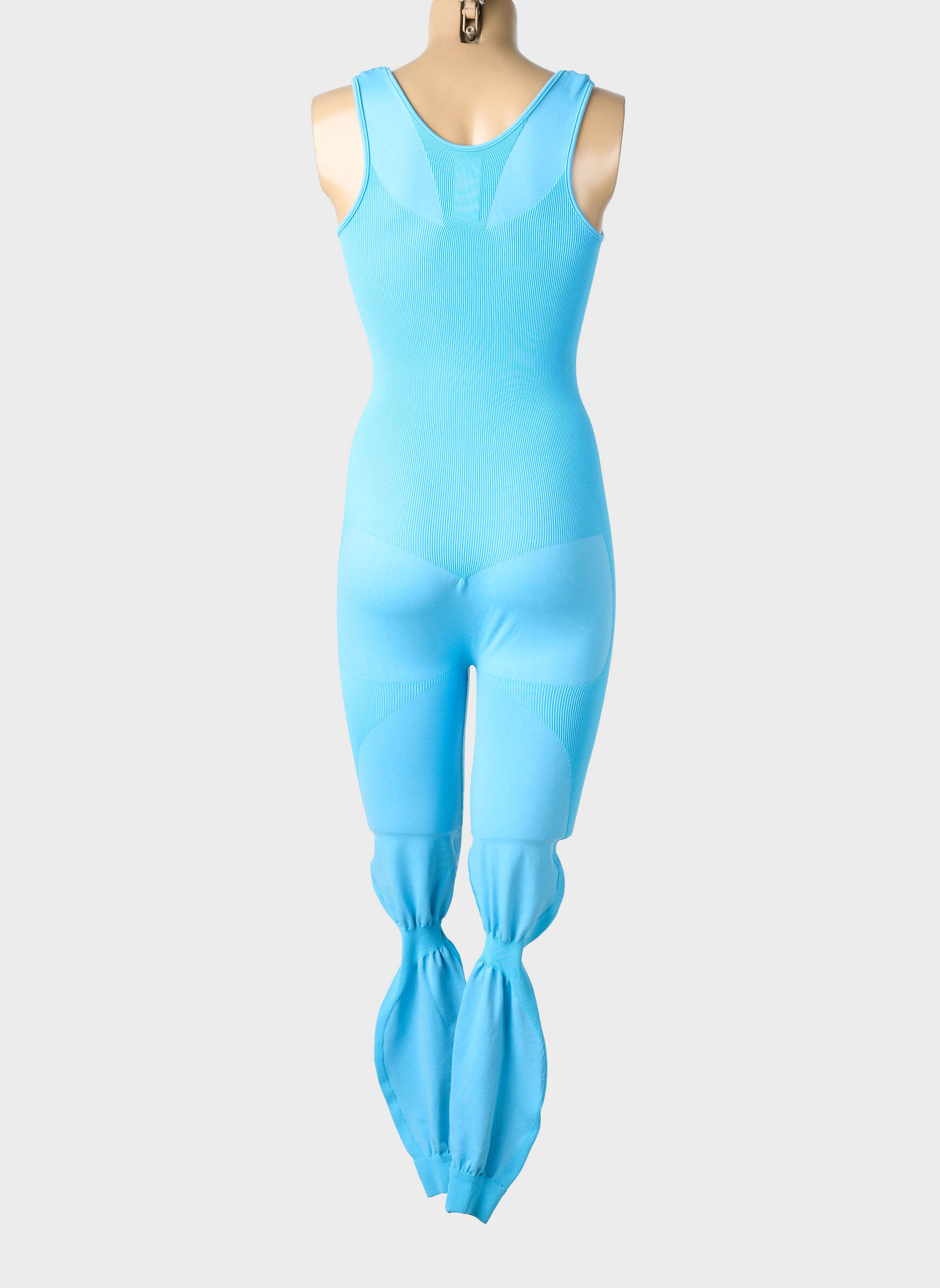 Salopetă-pantalon fără mâneci fără mâneci albastru LES POULETTES FITNESS femeie