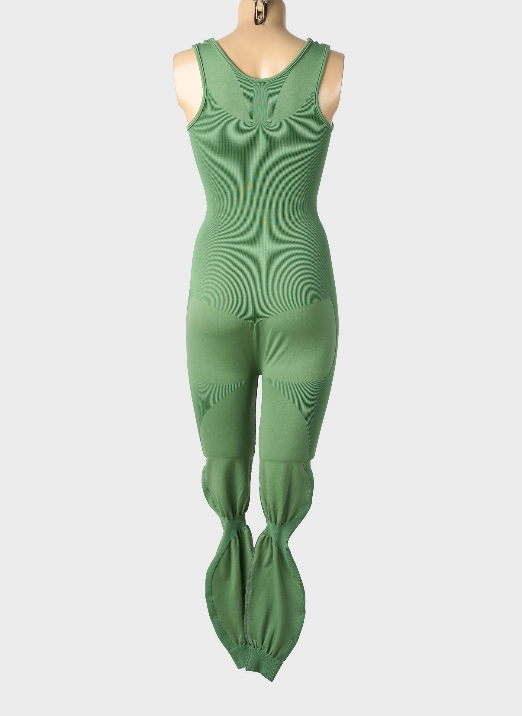 Salopetă-pantalon fără mâneci fără mâneci verde LES POULETTES FITNESS femeie