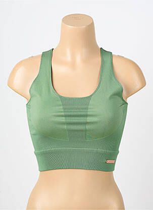 Sutien fără armatură fără armatură verde LES POULETTES FITNESS femeie