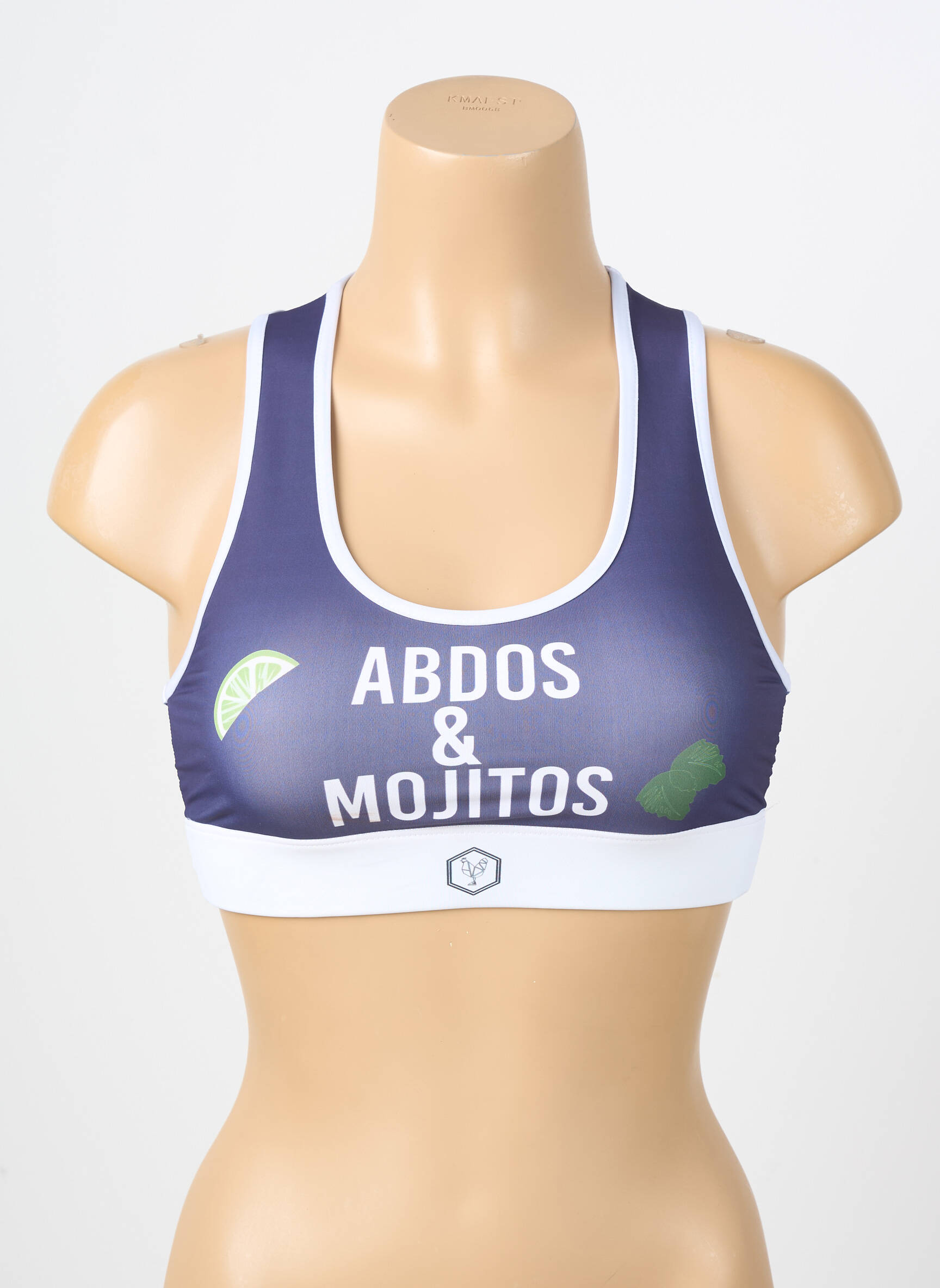 Sutien fără armatură sutiene albastru LES POULETTES FITNESS femeie