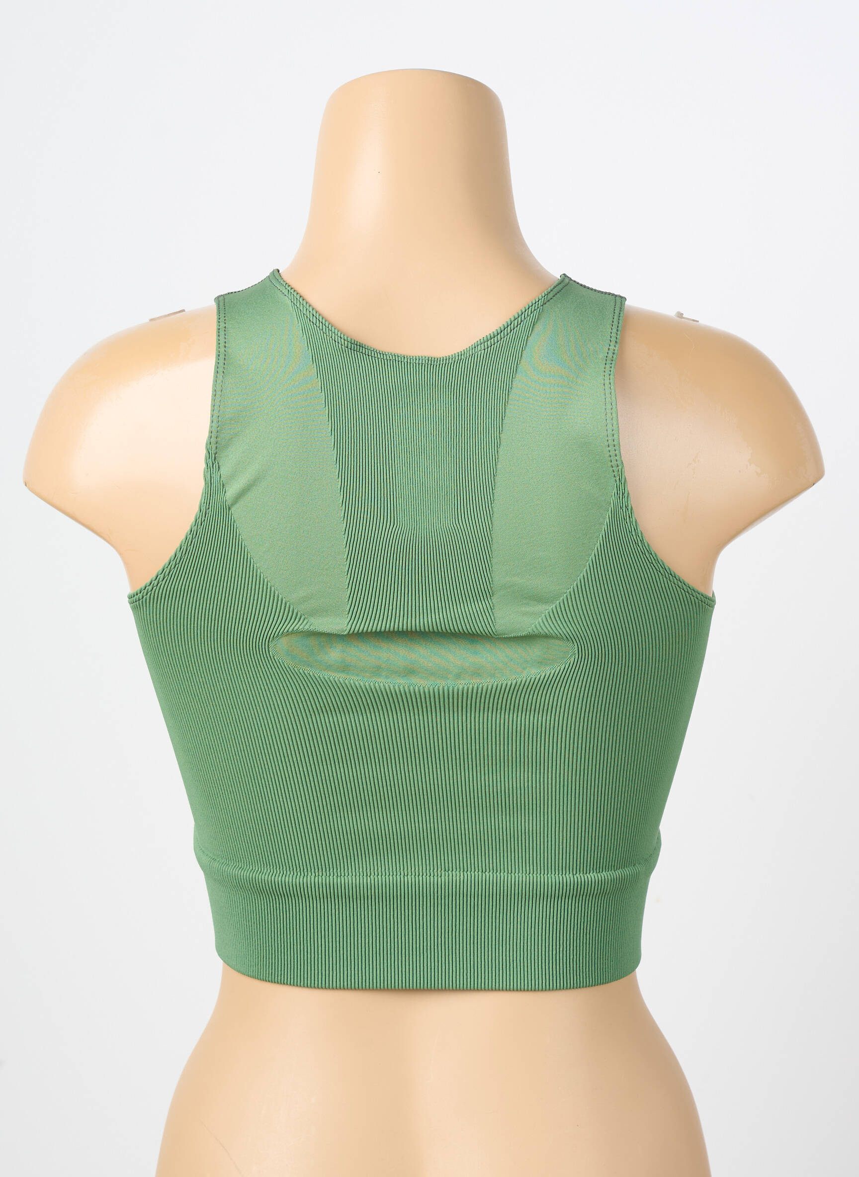 Sutien fără armatură fără armatură verde LES POULETTES FITNESS femeie