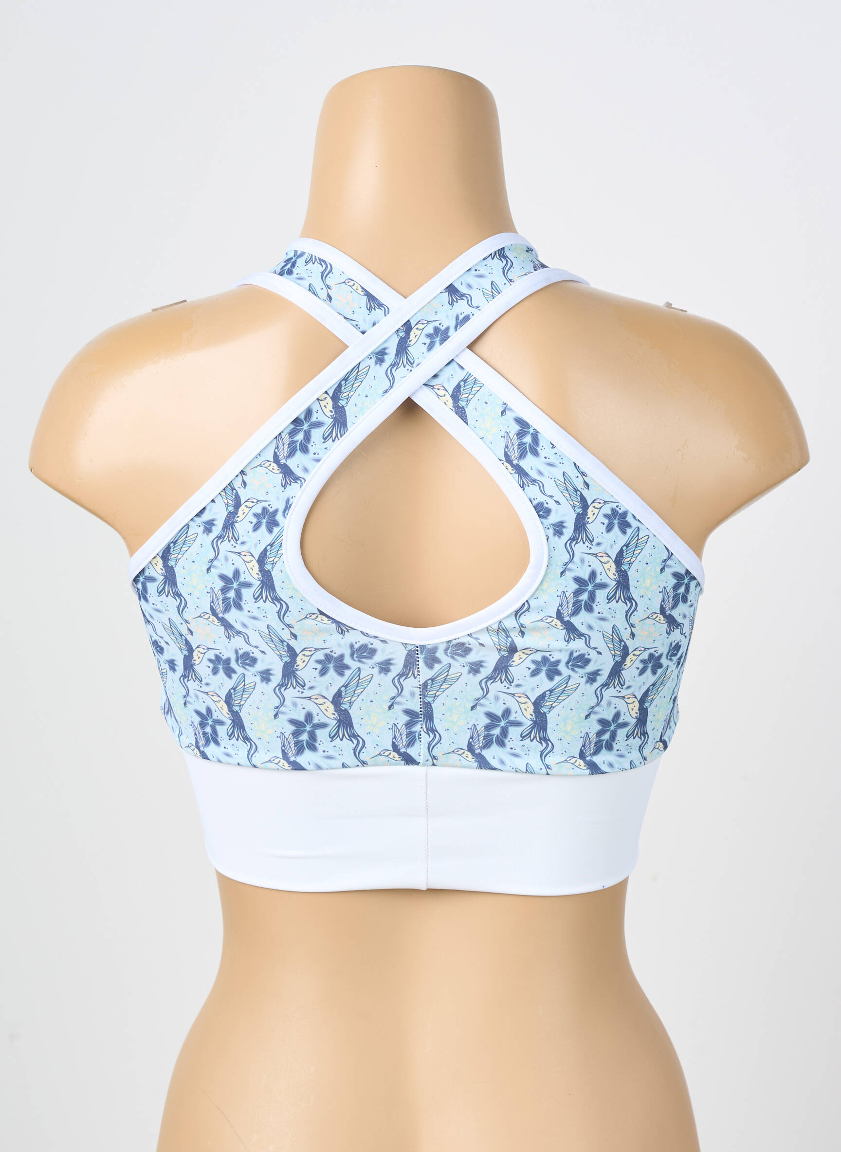 Sutien sutiene albastru LES POULETTES FITNESS femeie