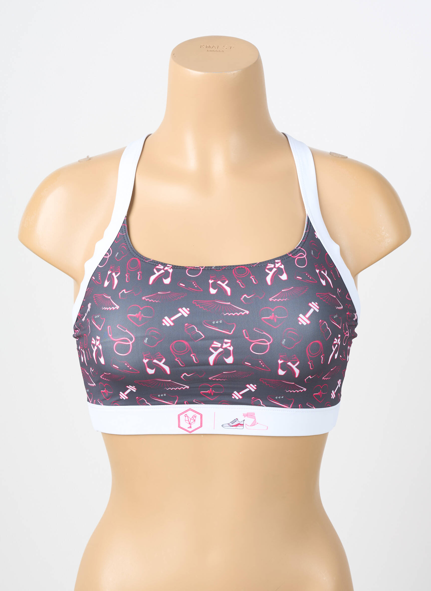 Sutien fără armatură sutiene violet LES POULETTES FITNESS femeie