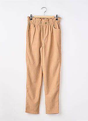 Pantalon slim elasticitate talie elastică maro MOLLY BRACKEN fată