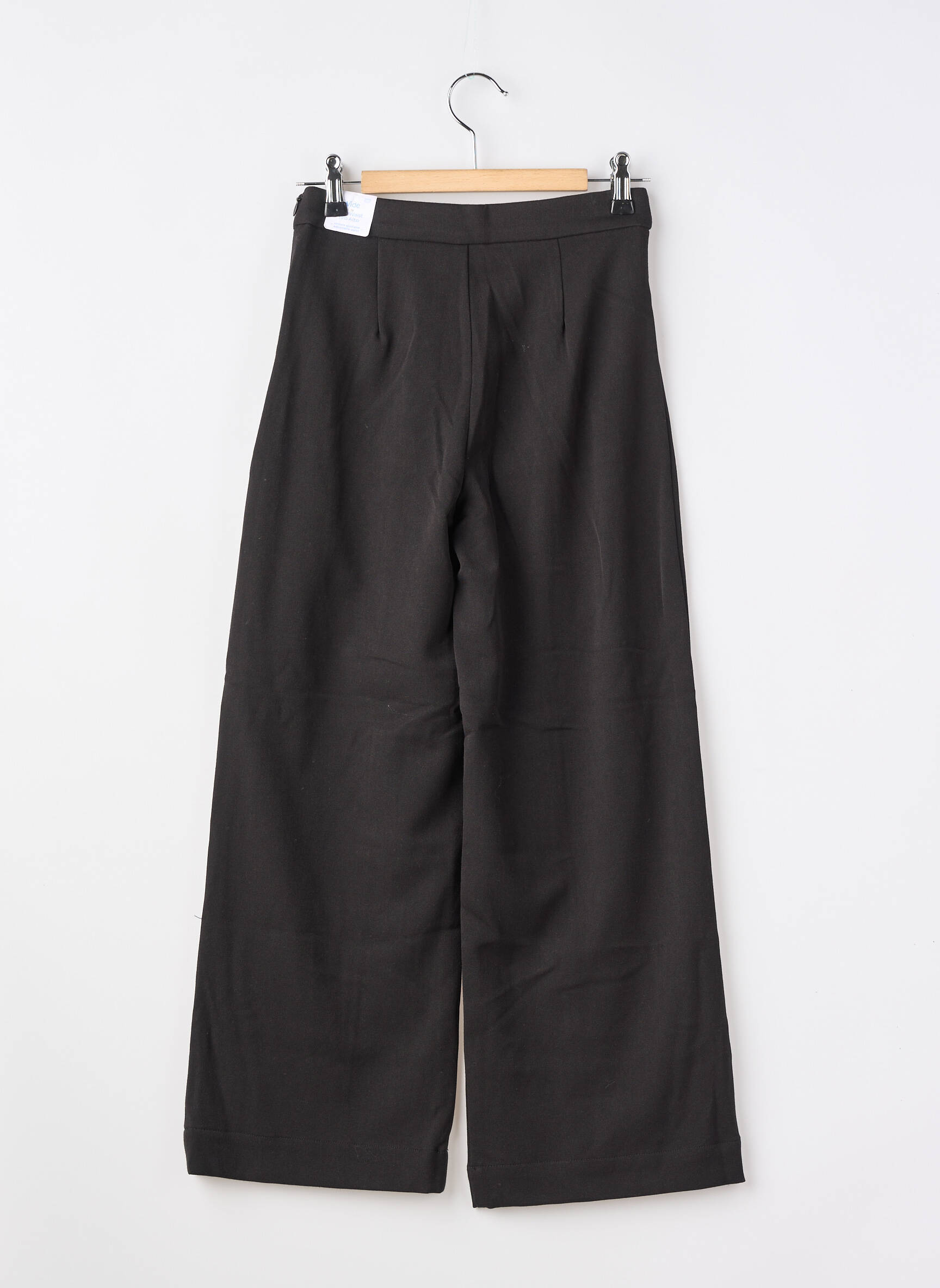 Pantalon larg țesătură poplin negru MAYORAL fată