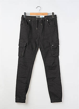 Pantalon cargo țesătură poplin talie elastică negru GARCIA băiat
