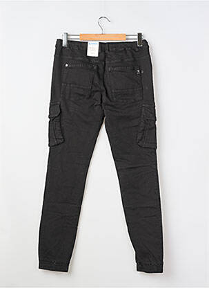 Pantalon cargo țesătură poplin talie elastică negru GARCIA băiat