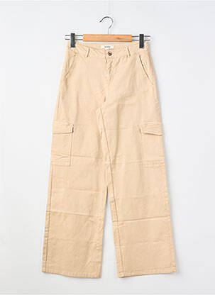 Pantalon cargo croială dreaptă bej GARCIA fată