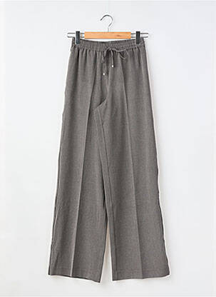 Pantalon larg buzunare mărime normală gri GEISHA femeie