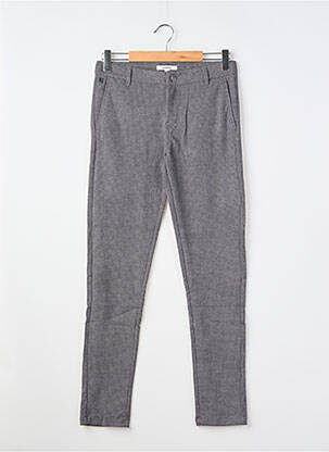 Pantalon chino elasticitate mărime reglabilă gri GARCIA fată