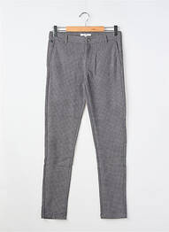 Pantalon chino elasticitate mărime reglabilă gri GARCIA fată