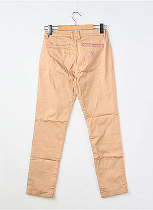 Pantalon chino elasticitate mărime reglabilă bej GUESS fată