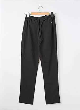 Pantalon drept croială morcov talie elastică negru GUESS fată