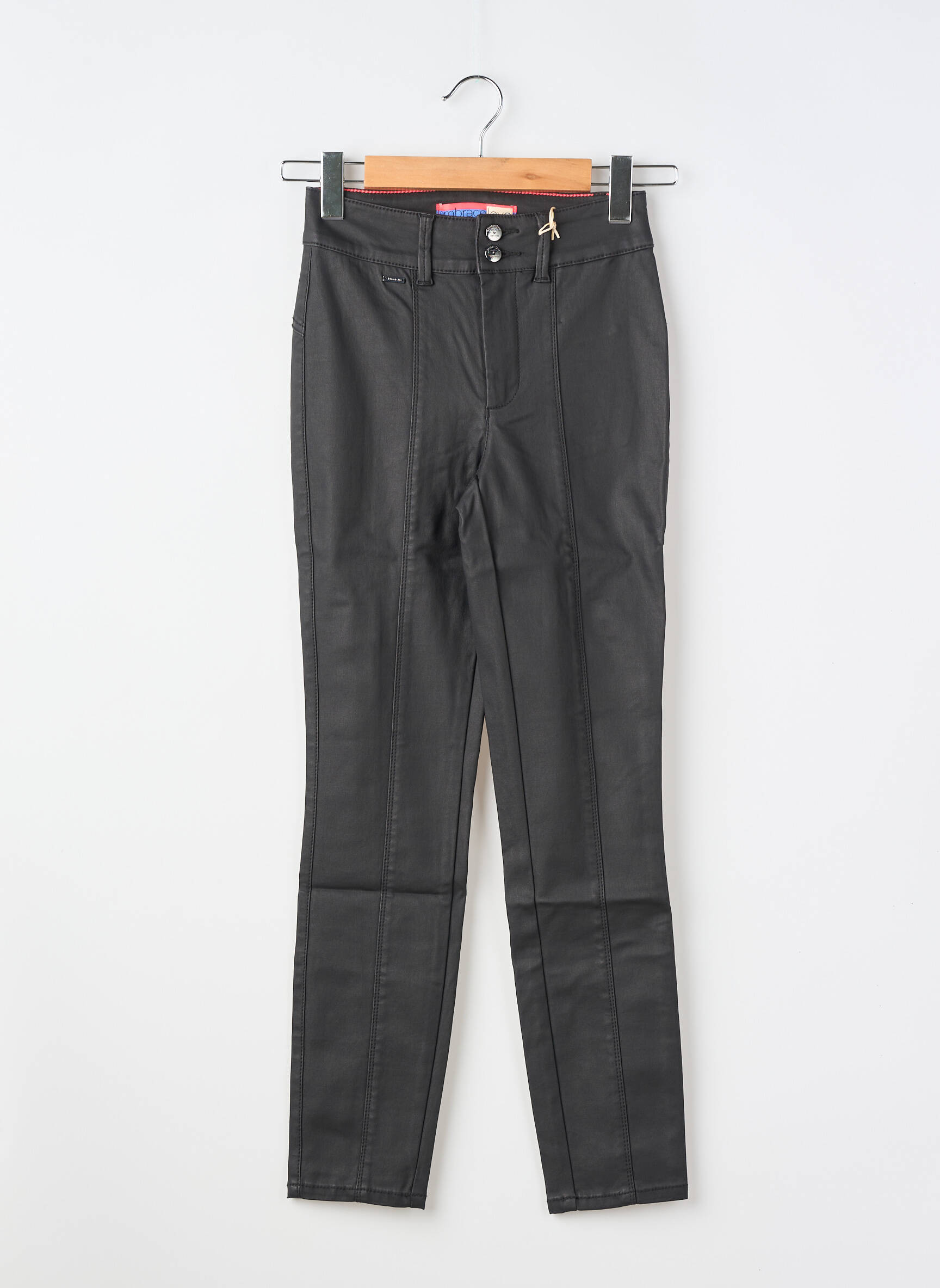 Pantalon slim talie înaltă talie înaltă negru STREET ONE femeie