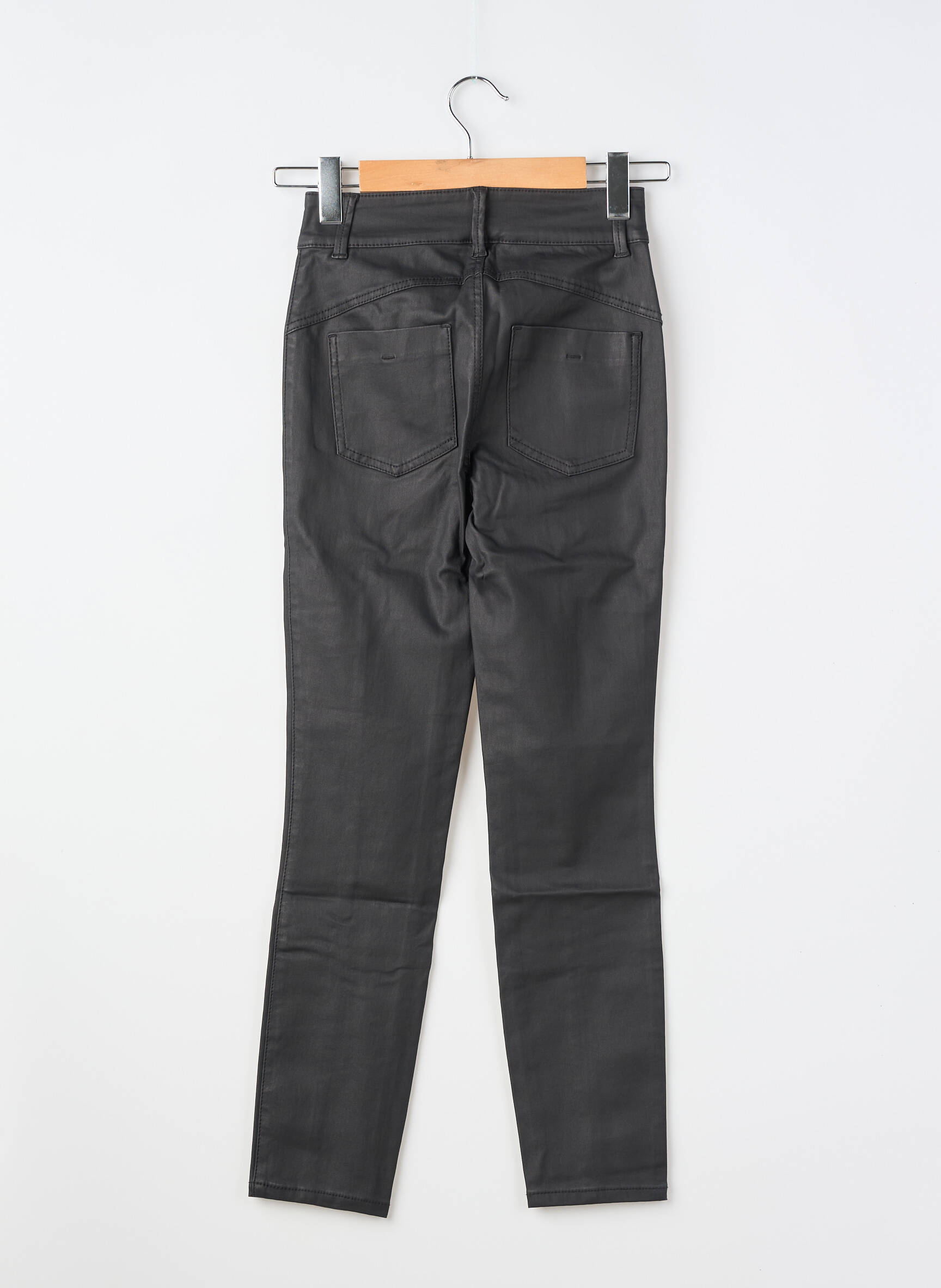 Pantalon slim talie înaltă talie înaltă negru STREET ONE femeie