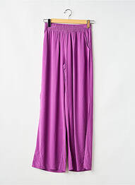 Pantalon larg țesătură poplin mărime normală violet GEISHA femeie