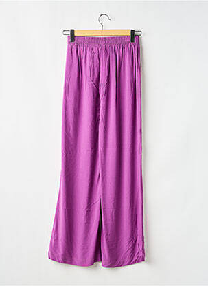 Pantalon larg țesătură poplin mărime normală violet GEISHA femeie