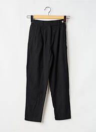 Pantalon drept închidere cu fermoar sub clapetă cu nasturi talie cu cleme negru MINI MOLLY BY MOLLY BRAKEN fată