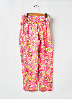 Pantalon drept buzunare roz IKKS fată