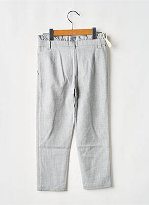 Pantalon drept croială morcov mărime reglabilă gri IKKS fată