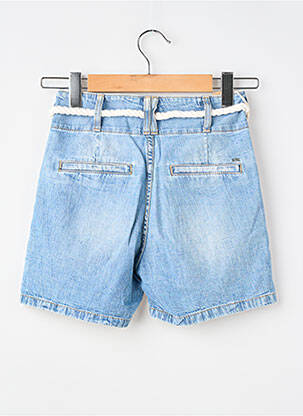 Șort țesătură denim albastru LE TEMPS DES CERISES fată
