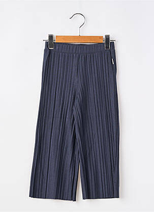 Pantalon drept croială dreaptă talie elastică albastru GARCIA fată