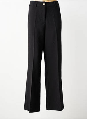 Pantalon larg închidere cu fermoar sub clapetă cu nasturi mărime normală negru GEISHA femeie