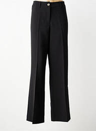 Pantalon larg închidere cu fermoar sub clapetă cu nasturi mărime normală negru GEISHA femeie