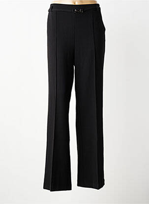 Pantalon drept țesătură crep mărime normală negru GEISHA femeie