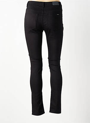 Pantalon slim țesătură poplin mărime normală negru GARCIA femeie