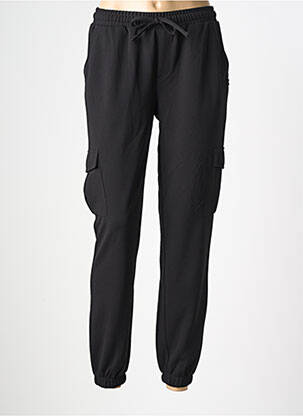 Pantalon drept țesătură crep mărime normală negru GARCIA femeie