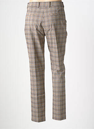 Pantalon chino țesătură poplin mărime normală maro GEISHA femeie