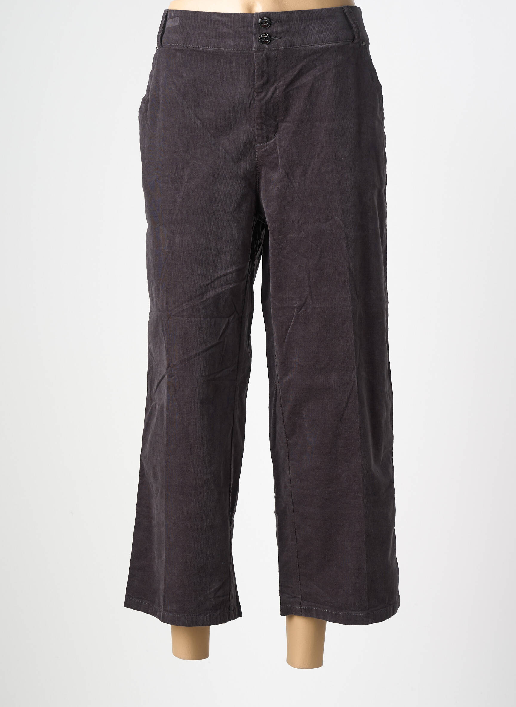 Pantalon 7/8 elasticitate mărime normală negru STREET ONE femeie