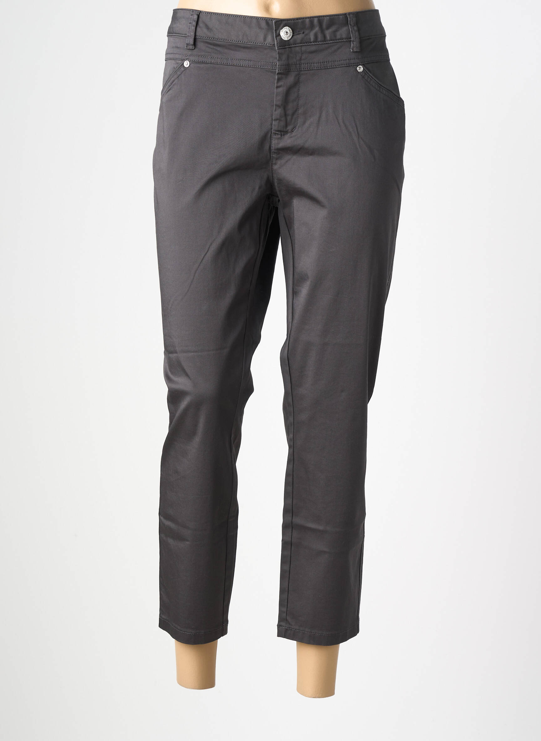 Pantalon 7/8 elasticitate mărime normală gri STREET ONE femeie