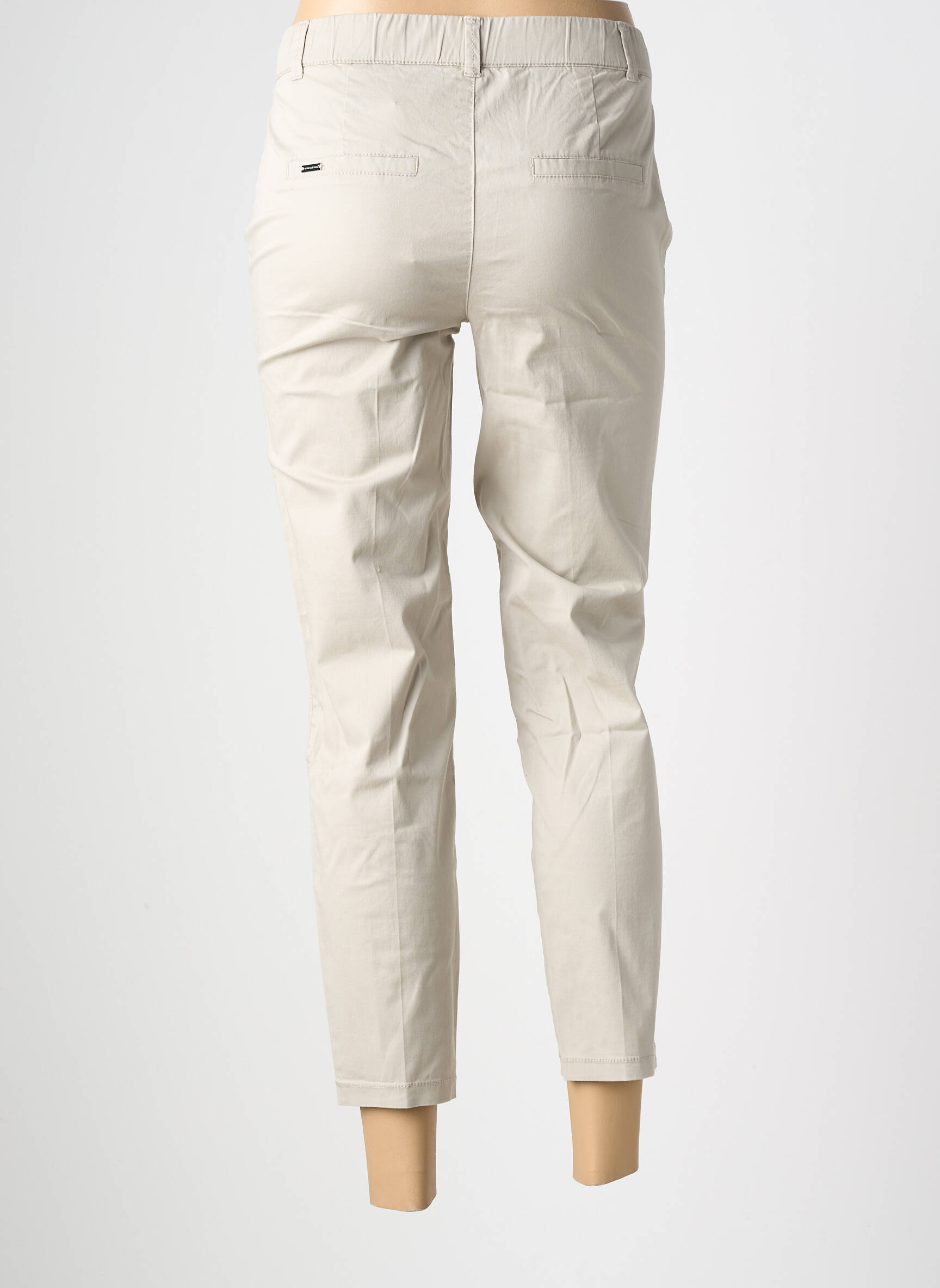 Pantalon 7/8 elasticitate mărime normală bej STREET ONE femeie