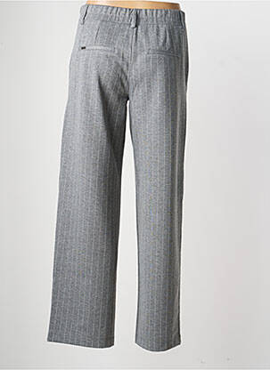 Pantalon drept talie cu cleme talie înaltă gri STREET ONE femeie