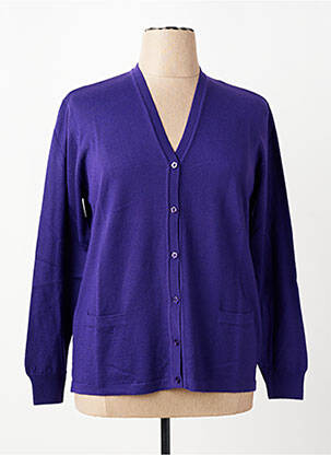 Vestă cu mâneci lungi croială cambrată violet ELLEMME femeie
