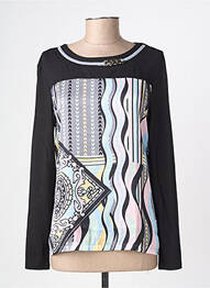 Tricou mâneci lungi mâneci lungi negru CHRISTINE LAURE femeie