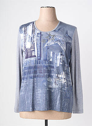 Tricou mâneci lungi mâneci lungi albastru RABE femeie