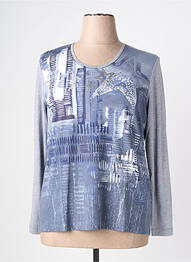 Tricou mâneci lungi mâneci lungi albastru RABE femeie