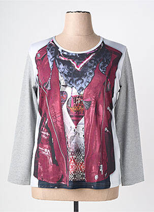 Tricou mâneci lungi mâneci lungi gri RABE femeie