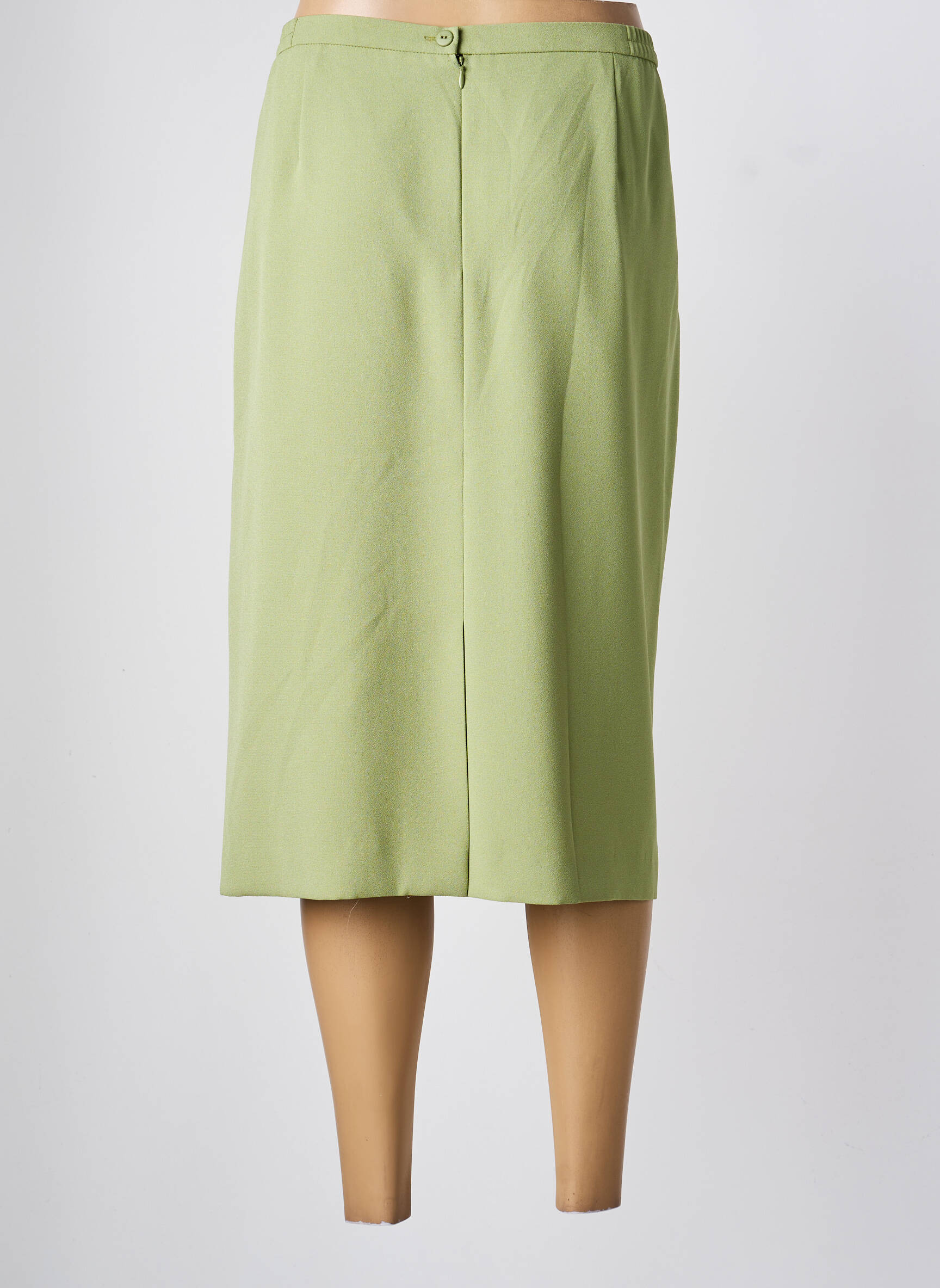Fustă midi croială dreaptă verde JANINE PAUPORTÉ femeie