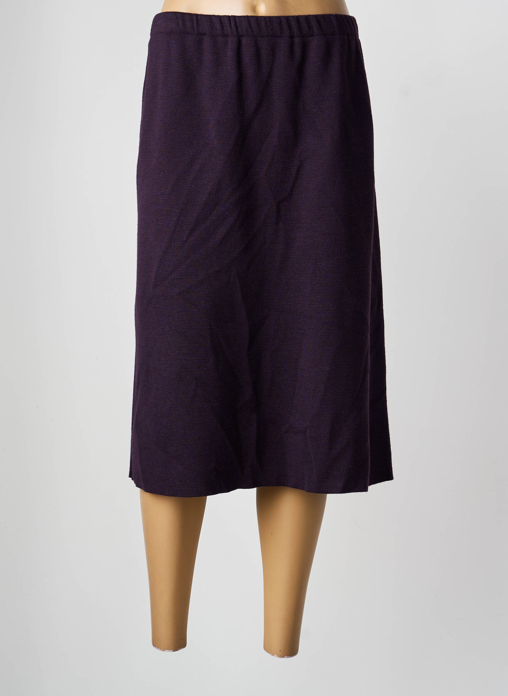 Fustă midi croială dreaptă violet PAUPORTÉ femeie