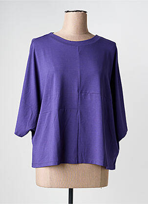 Tricou mâneci 3/4 mâneci 3/4 violet GUITARE femeie