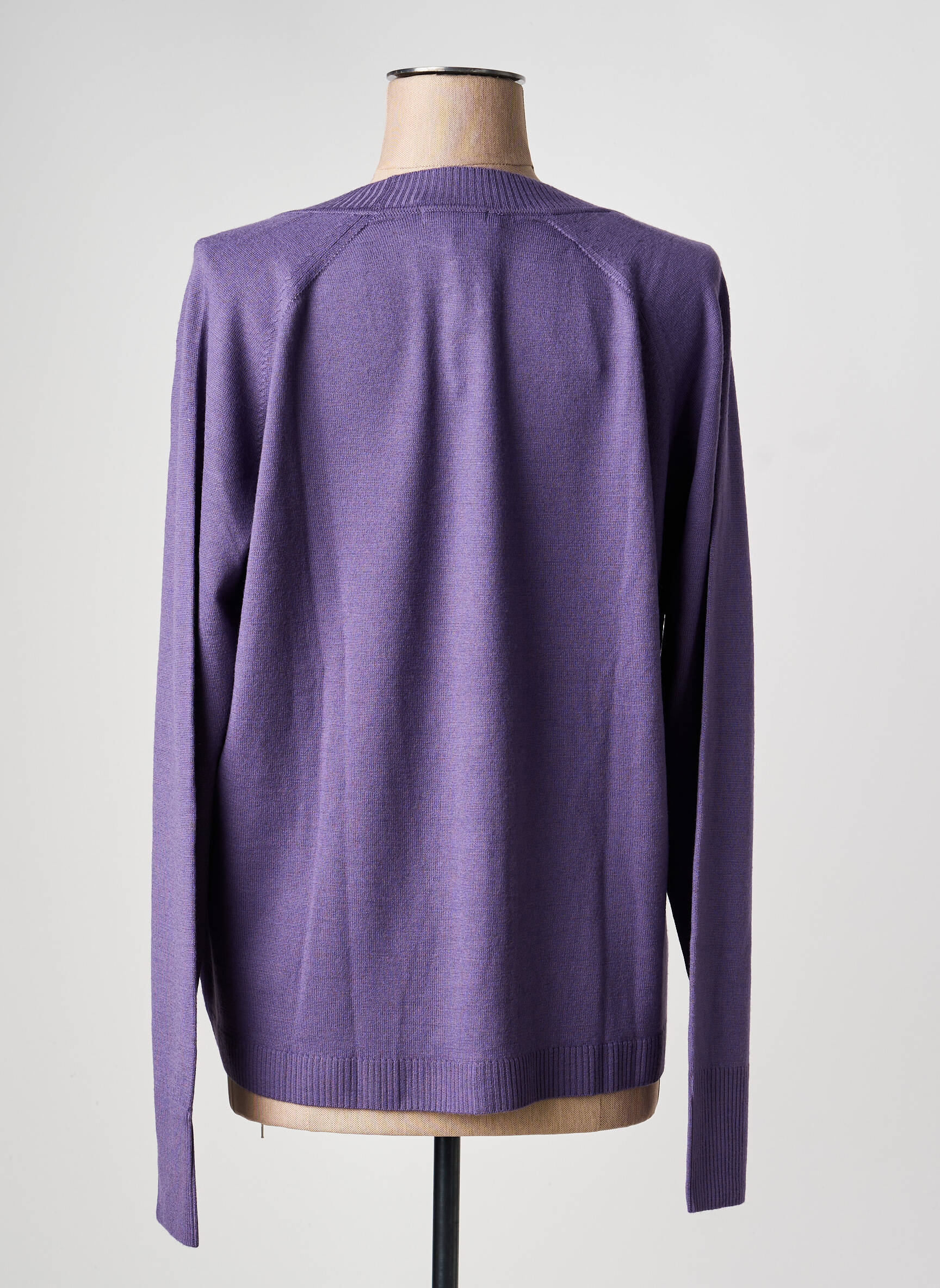 Vestă cu mâneci lungi strânsă pe partea de jos violet ESCORPION femeie