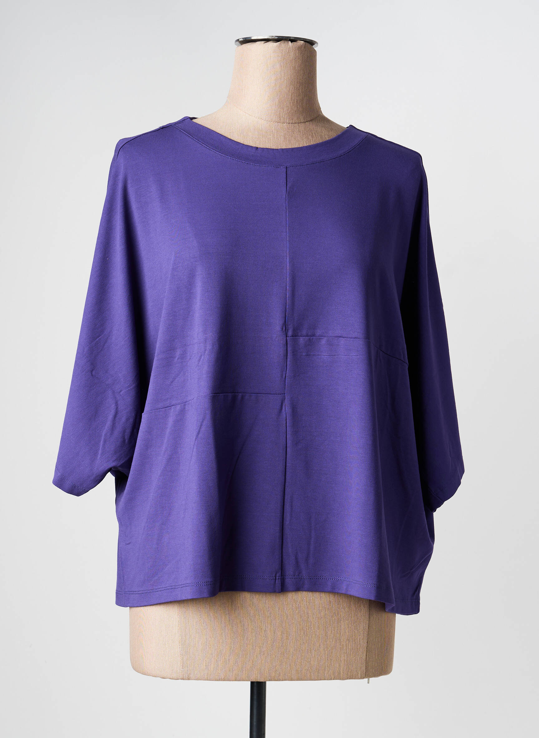 Tricou mâneci 3/4 mâneci 3/4 violet GUITARE femeie