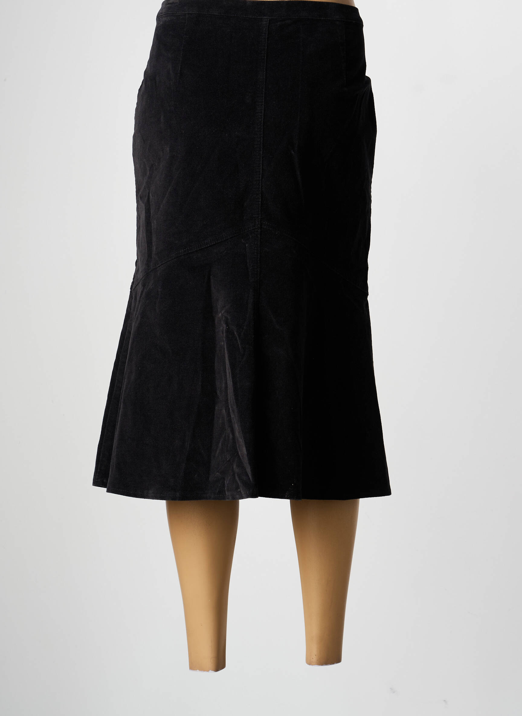 Fustă midi elasticitate negru CLAUDIA GIL femeie