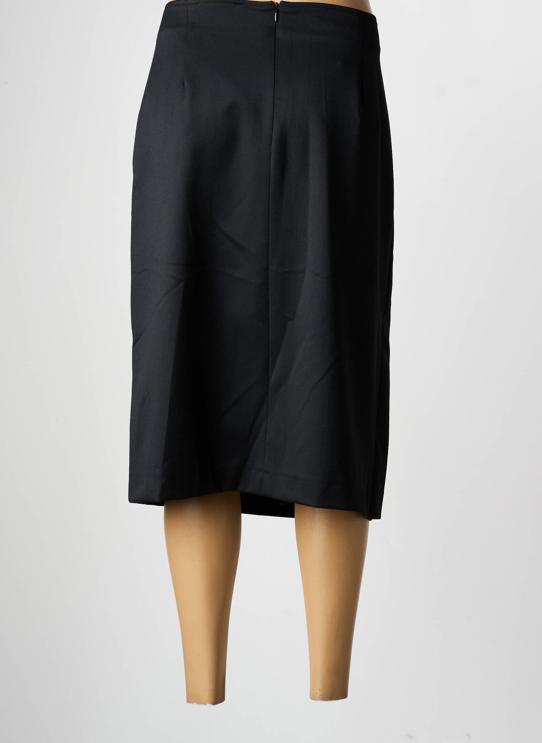 Fustă midi talie cu cleme negru TERRE DE FÉES femeie