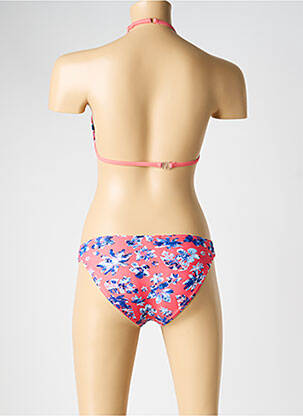 Costum de baie din două piese elasticitate roz IKKS fată